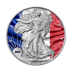France Flags Of The World 2024 1 Ons 31.10 Gram Gümüş Sikke Coin (999.0) - 1