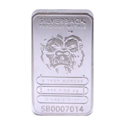  Gorilla 5 Ounce 155,5 Gram Silver Bar (999.0) - 1