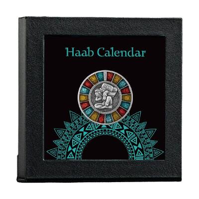 Haab Calendar 2023 2 Ons 62.20 Gram Gümüş Sikke Coin (999.0) - 3