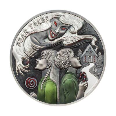 Hansel And Gretel Fear Tales 2021 2 Ons 62.20 Gram Gümüş Sikke Coin (999.0) - 1