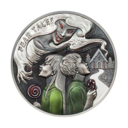 Hansel And Gretel Fear Tales 2021 2 Ounce 62.20 Gram Silver Coin (999.0) - 1