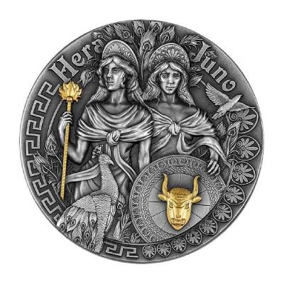 Hera Juna 2 Ons 62.20 Gram Gümüş Sikke Coin (999.0) - 1