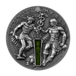 Hermes And Mercury 2022 2 Ounce 62.20 Gram Silver Coin (999.0) - 1