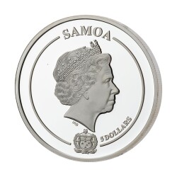 Holly Enamel Flower Collection 2021 1 Ons 31.10 Gram Gümüş Sikke Coin (999.0) - 2