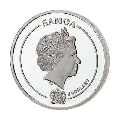 Holly Enamel Flower Collection 2021 1 Ounce 31.10 Gram Silver Coin (999.0) - 2