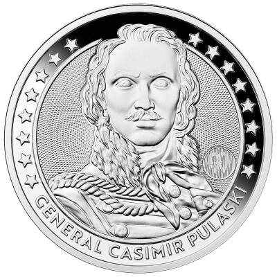 Kazimierz Pułaski Talar 1 Ons Gümüş Sikke Coin (999.9) - 1