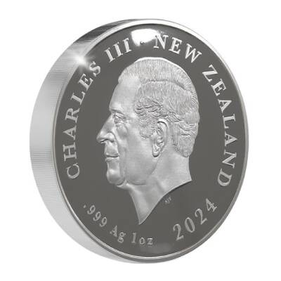  Kiwi Colored 2024 1 Ons 31.10 Gram Gümüş Sikke Coin (999.0) - 2