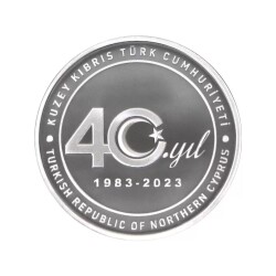KKTC Kuruluş 40. Year 1 Ounce 31.10 Gram Silver Coin (925.0) - 2