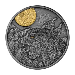 Lynx Night Hunters 2023 17.5 Gram Gümüş Sikke Coin (999.0) - 1