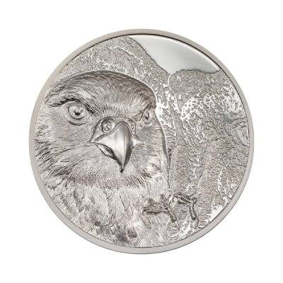 Mongolian Falcon 2023 1 Ons 31.10 Gram Gümüş Sikke Coin (999.0) - 1