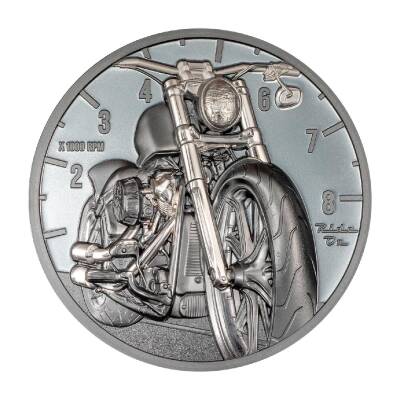  Motorbike Ride On 2024 2 Ounce 62.20 Gram Silver Coin (999.9) - 1
