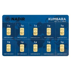  Nadir Kumbara 10 x 1 Gram (995) 24 Ayar Külçe Altın - 1