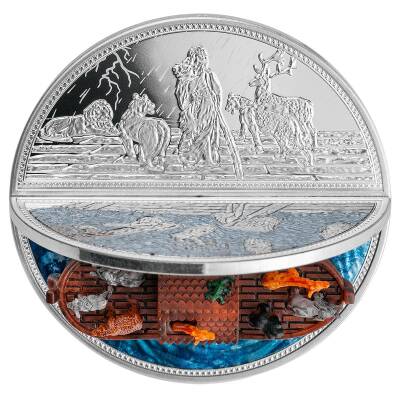 Noah's Ark Case 5$ 2 Ounce Silver Coin (999.0) - 4