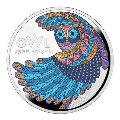 Owl Series Power Animals 2024 17.50 Gram Gümüş Sikke Coin (999.0) - 1