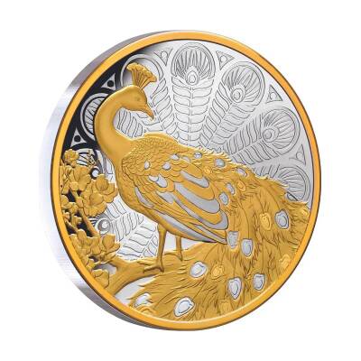 Peacock 2024 1 Ons 31.10 Gram Gümüş Sikke Coin (999.0) - 1