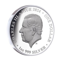 Peacock 2024 1 Ons 31.10 Gram Gümüş Sikke Coin (999.0) - 2