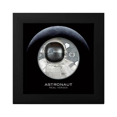 Real Heroes Astronaut 2024 3 Ons 93.30 Gram Gümüş Sikke Coin (999.9) - 6
