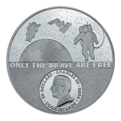 Real Heroes Astronaut 2024 3 Ounce 93.30 Gram Silver Coin (999.9) - 2