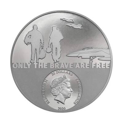  Real Heroes Fighter Pilot 2020 3 Ounce 93.30 Gram Silver Coin (999.0) - 2