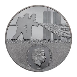 Real Heroes Firefighter 2021 3 Ons 93.30 Gram Gümüş Sikke Coin (999.0) - 2