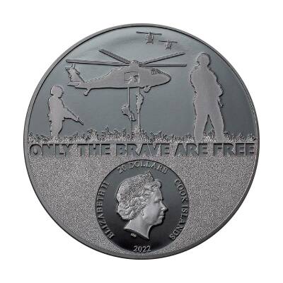 Real Heroes Special Forces 2022 3 Ons 93.30 Gram Gümüş Sikke Coin (999.0) - 2