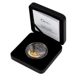 Silver 1 Ounce Bullion Coin Czech Lion 2023 Black Platinum Selective Gold Plating Stand (999.0) - 4