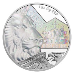 Silver 1 Ounce Bullion Coin Czech Lion 2023 With Hologram Proof (999.0) - 1