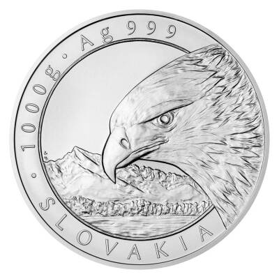 Silver One-KG Bullion Coin Eagle 2022 stand (Ag 999/1000 g /90mm/st) - 1