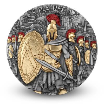 AgaKulche Sparta 2 Ons 62.20 Gram Gümüş Sikke Coin (999) - 1