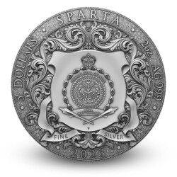 AgaKulche Sparta 2 Ons 62.20 Gram Gümüş Sikke Coin (999) - 2