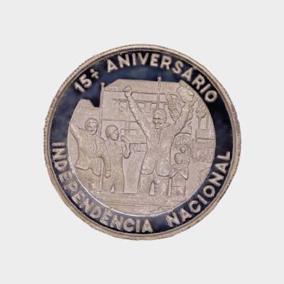 St. Thomas & Prince 1000 Dobras (1990) 15th Independence 20 Gram Gümüş Sikke Coin (999.0) - 1