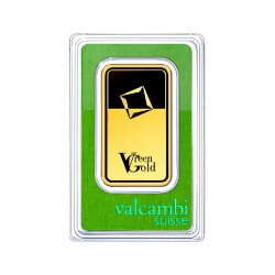 AgaKulche Valcambi 50 Gram Green Gold Bar (999.9) 24 Ayar Külçe Altın - 1
